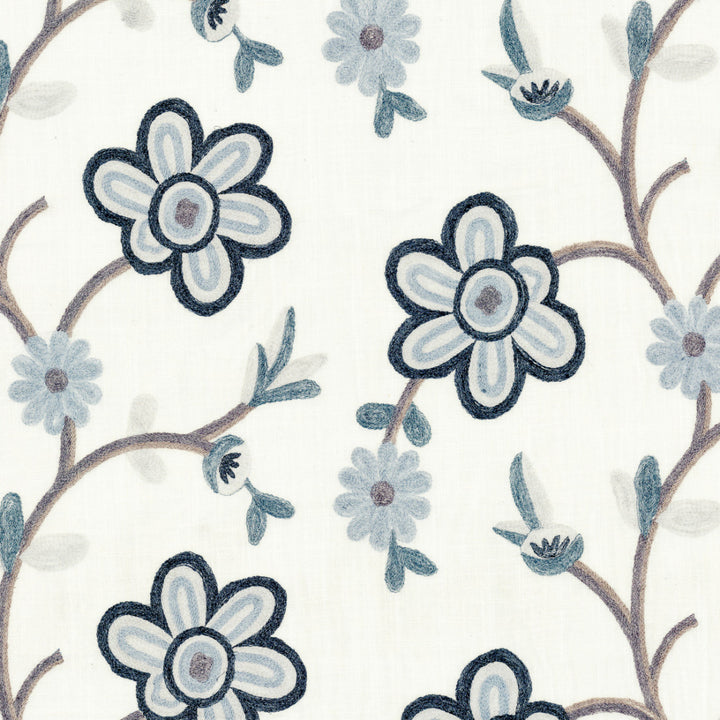 Greenhouse Fabrics S7970 Glacier white window fabric swatch