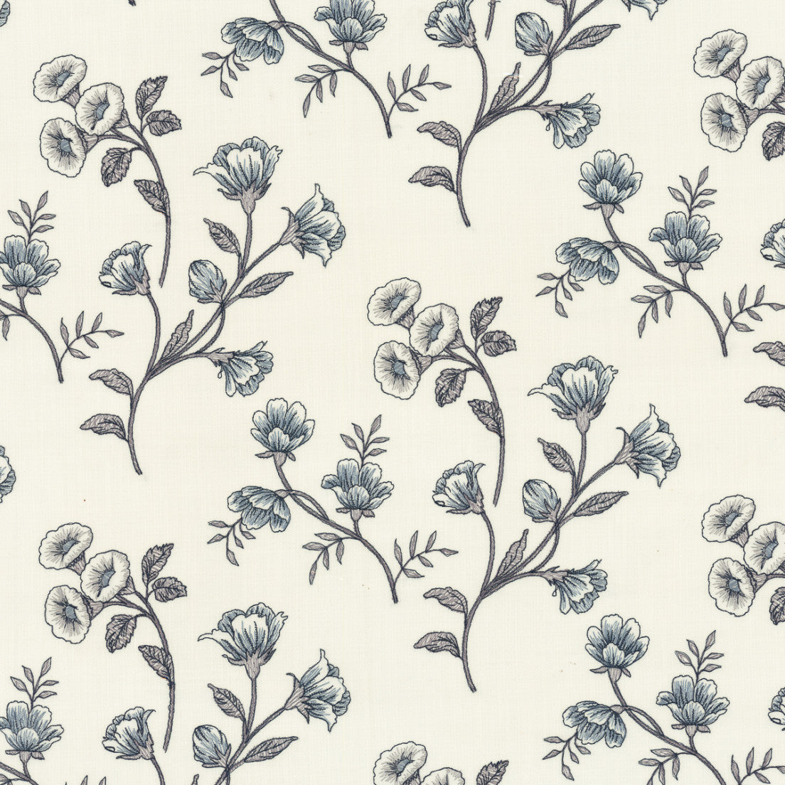 Greenhouse Fabrics S7973 Coastline white window fabric swatch