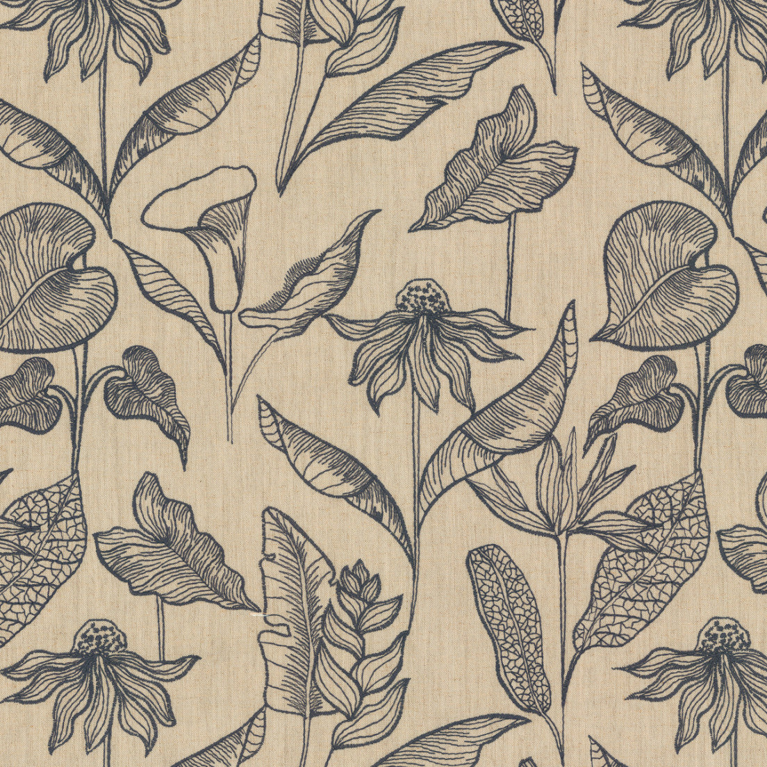 Greenhouse Fabrics S7975 Moana neutral window fabric swatch