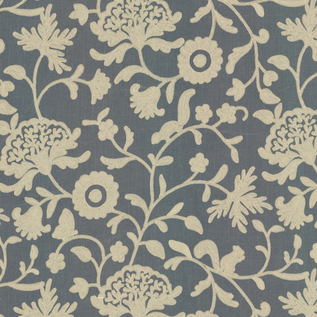 Greenhouse Fabrics S7977 Regal navy window fabric swatch