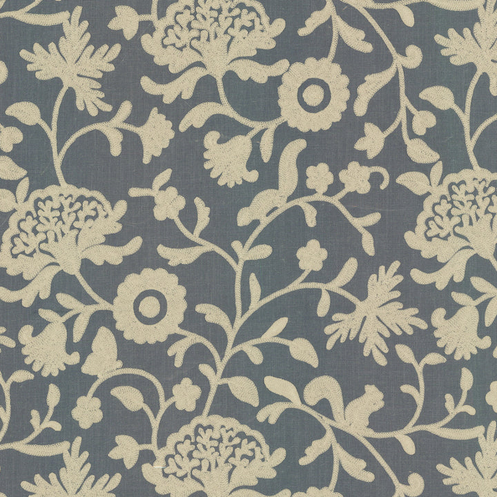 Greenhouse Fabrics S7977 Regal navy window fabric swatch