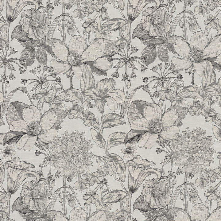 Greenhouse Fabrics S8012 Ebony white multipurpose fabric swatch