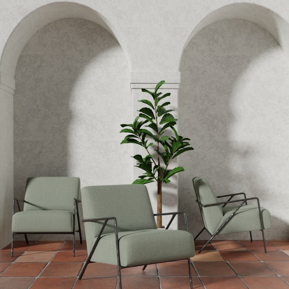 blue upholstery fabric swatch