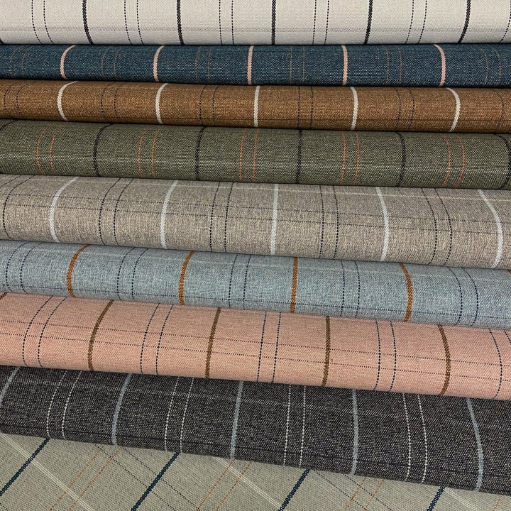 blue upholstery fabric swatch