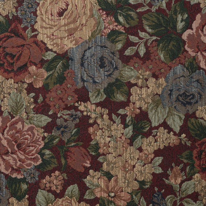 Burgundy upholstery fabric