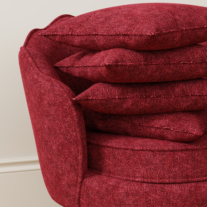 Burgundy upholstery fabric swatch