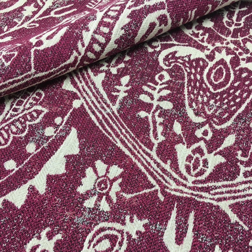 blue upholstery fabric swatch