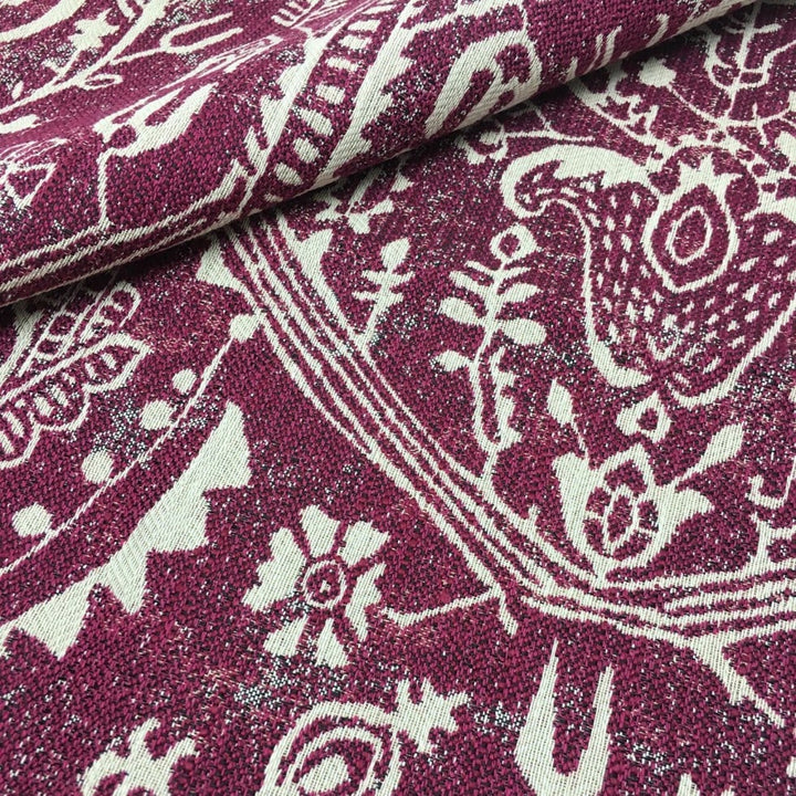 blue upholstery fabric swatch