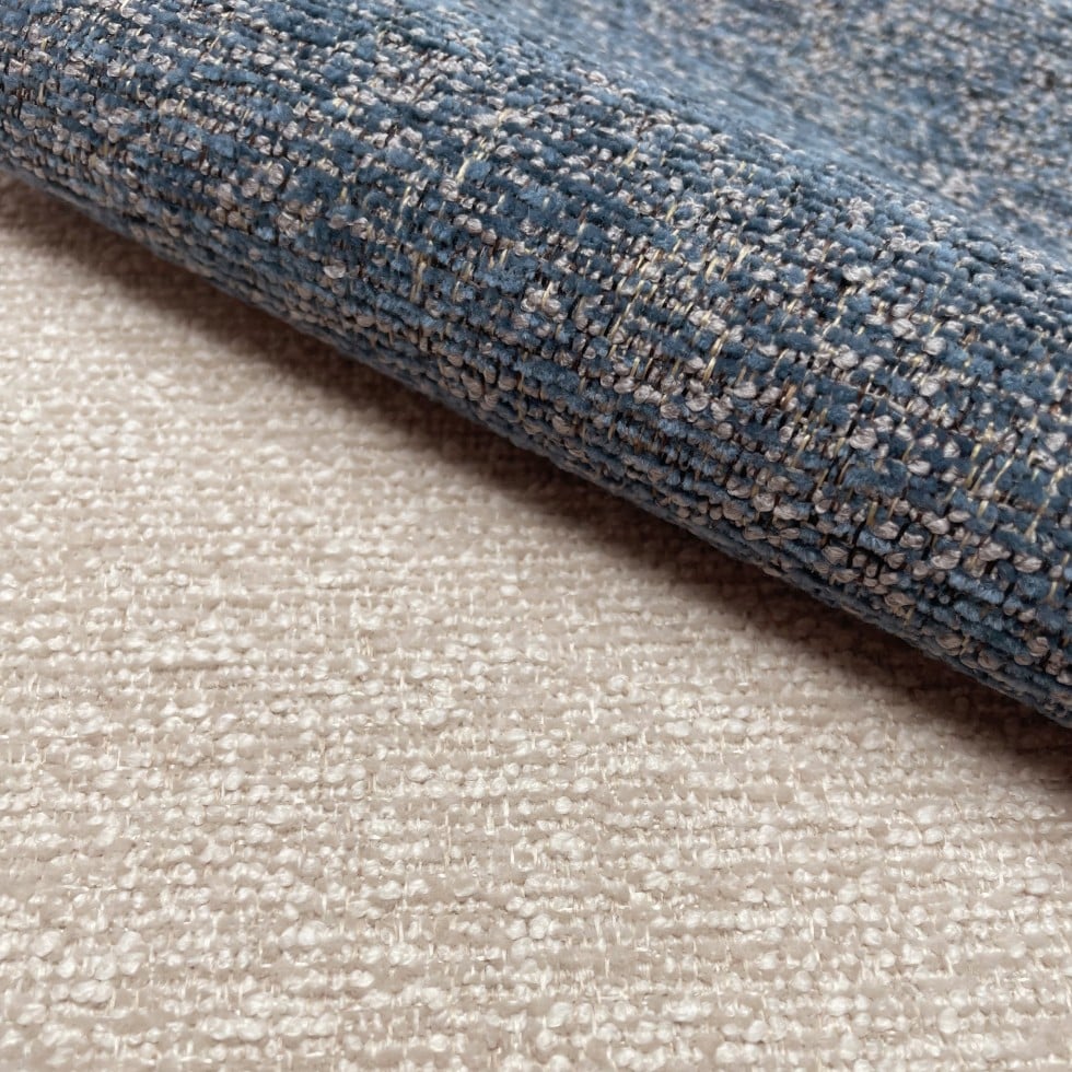 blue upholstery fabric swatch