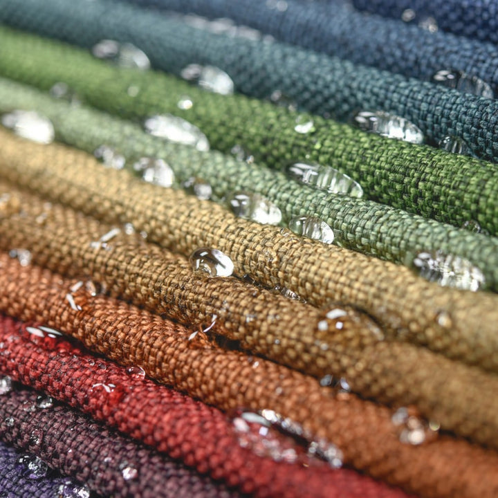 purple upholstery fabric swatch