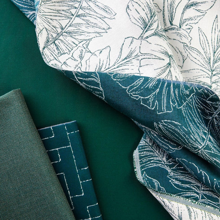 black upholstery fabric swatch