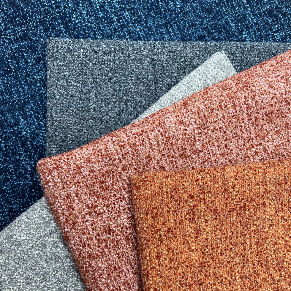 grey upholstery fabric swatch