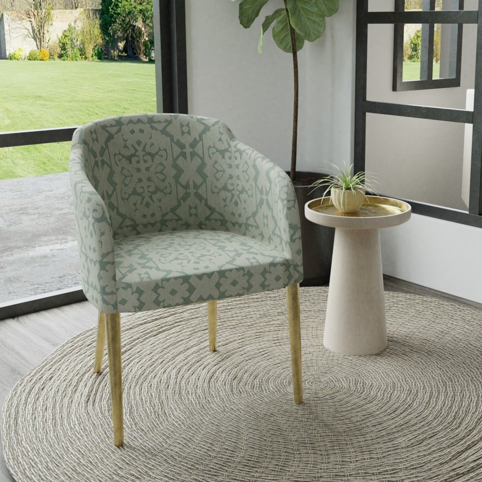 teal upholstery fabric