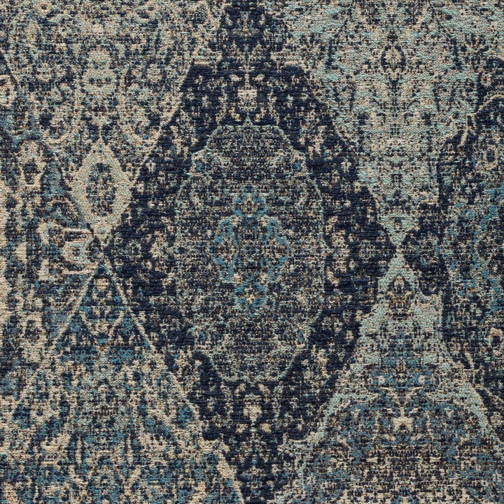 Blue upholstery fabric