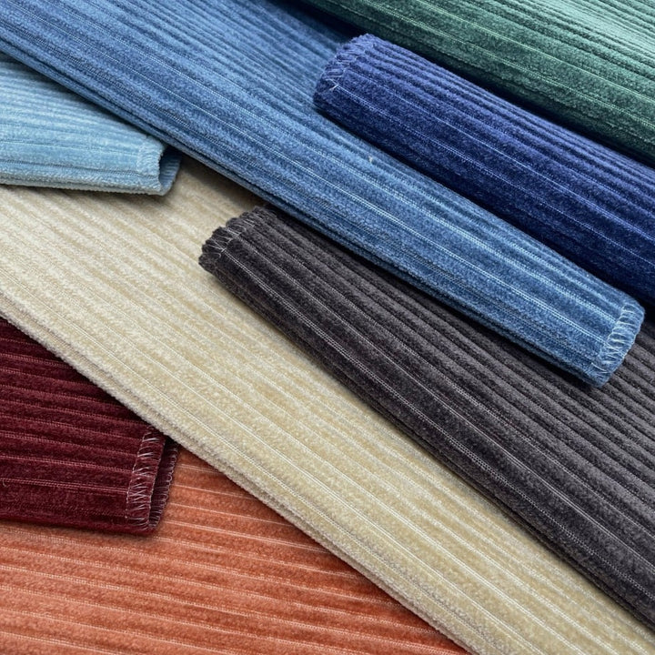 blue upholstery fabric swatch