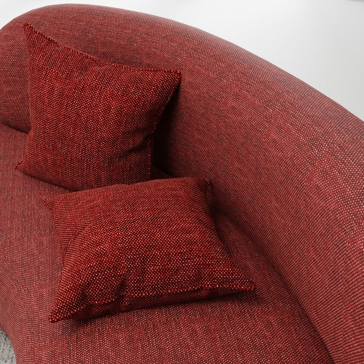 Burgundy upholstery fabric swatch