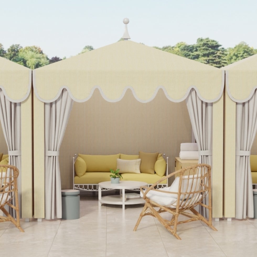 blue upholstery fabric swatch