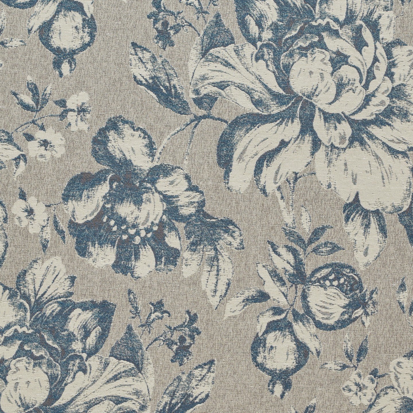 Blue upholstery fabric