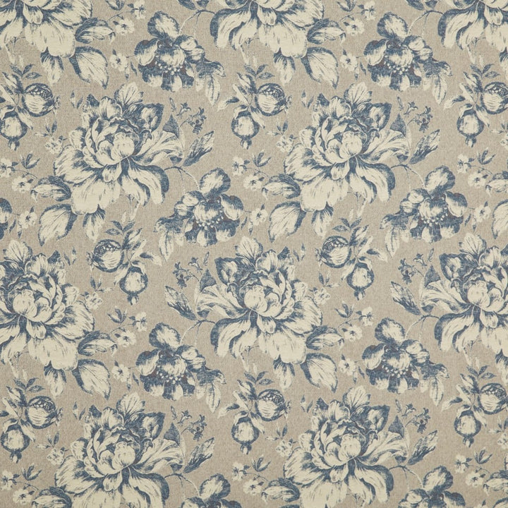 blue upholstery fabric swatch