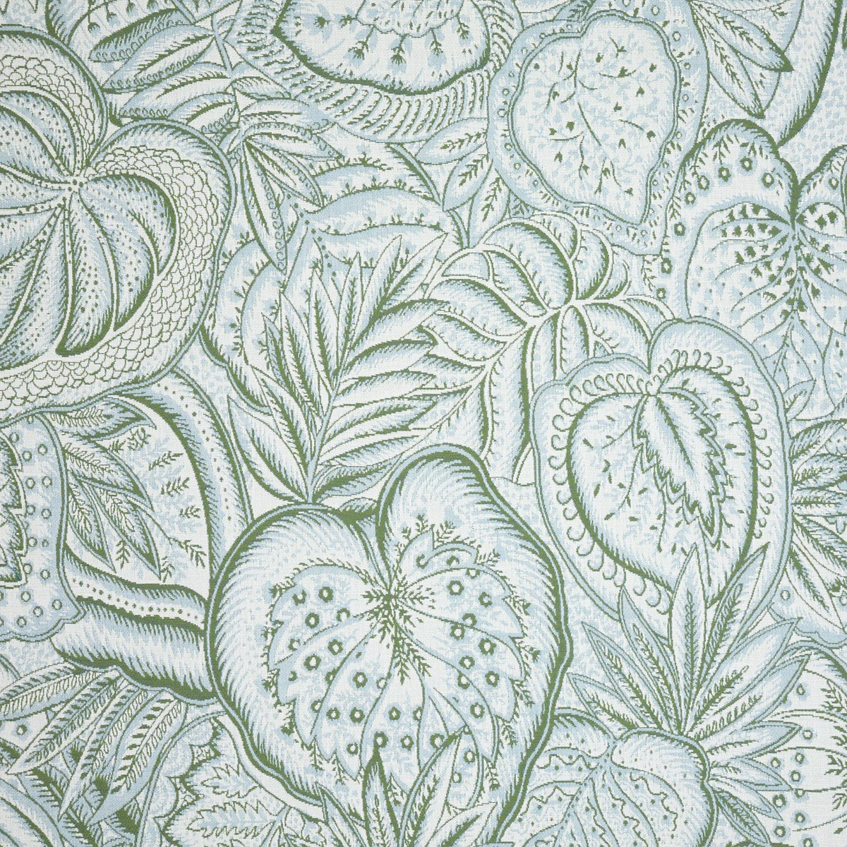 green upholstery fabric swatch