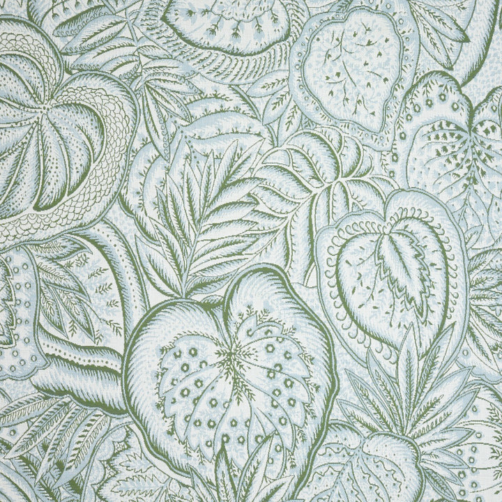 green upholstery fabric swatch