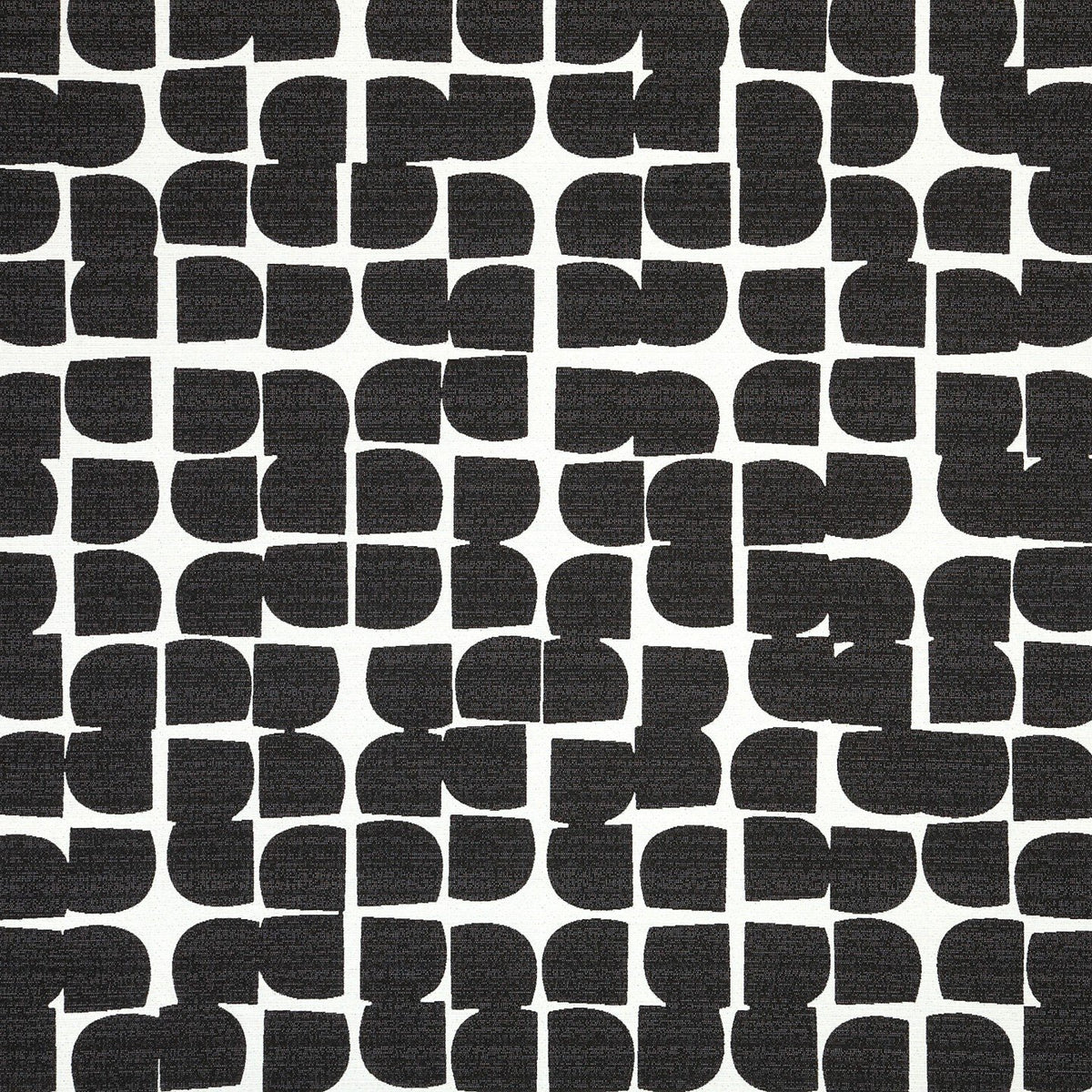 Black upholstery fabric
