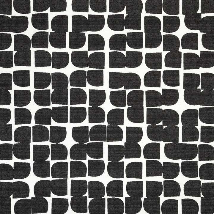 Black upholstery fabric