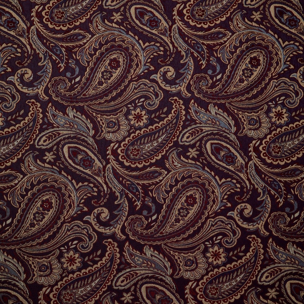 blue upholstery fabric swatch