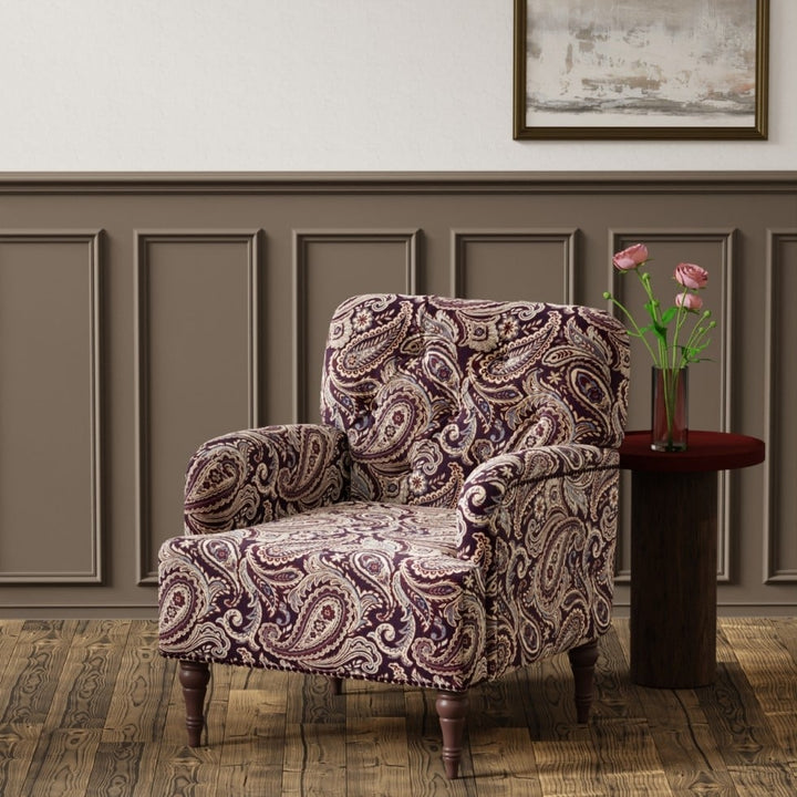 Burgundy upholstery fabric swatch