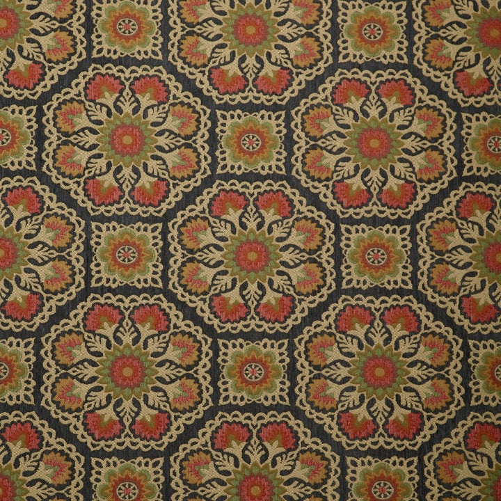 blue upholstery fabric swatch