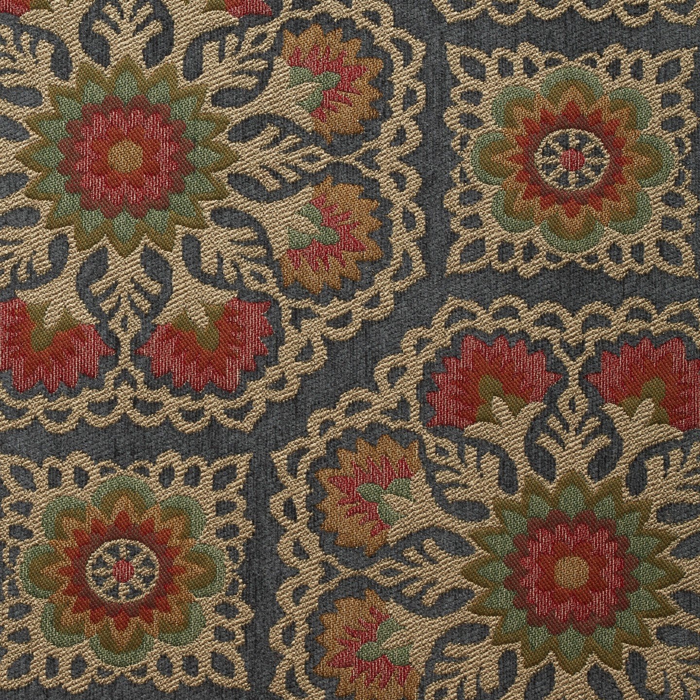 Blue upholstery fabric