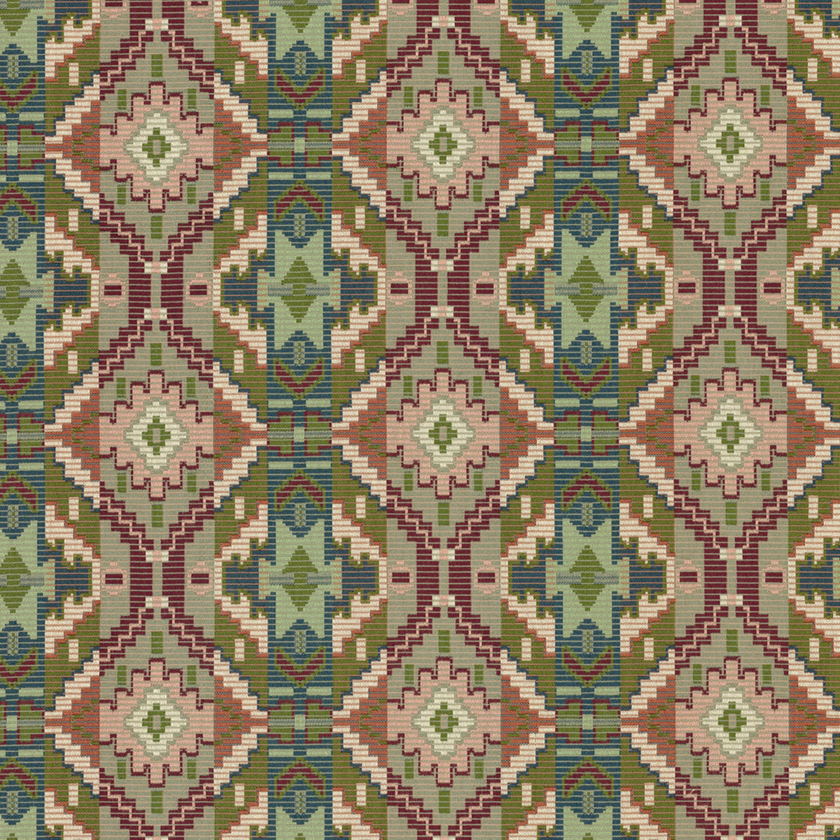 Greenhouse Fabrics S7840 Fig green upholstery fabric swatch