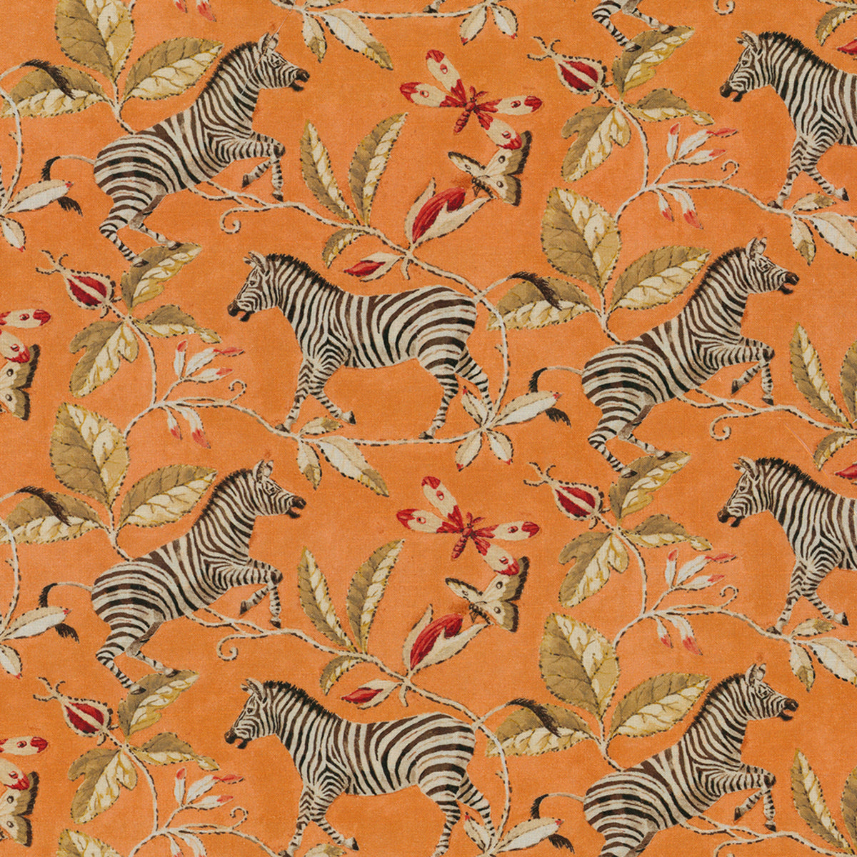 Greenhouse Fabrics S7881 Mango orange multipurpose fabric swatch