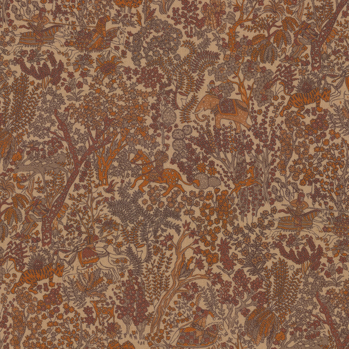 Greenhouse Fabrics S7863 Coyanosa orange multipurpose fabric swatch