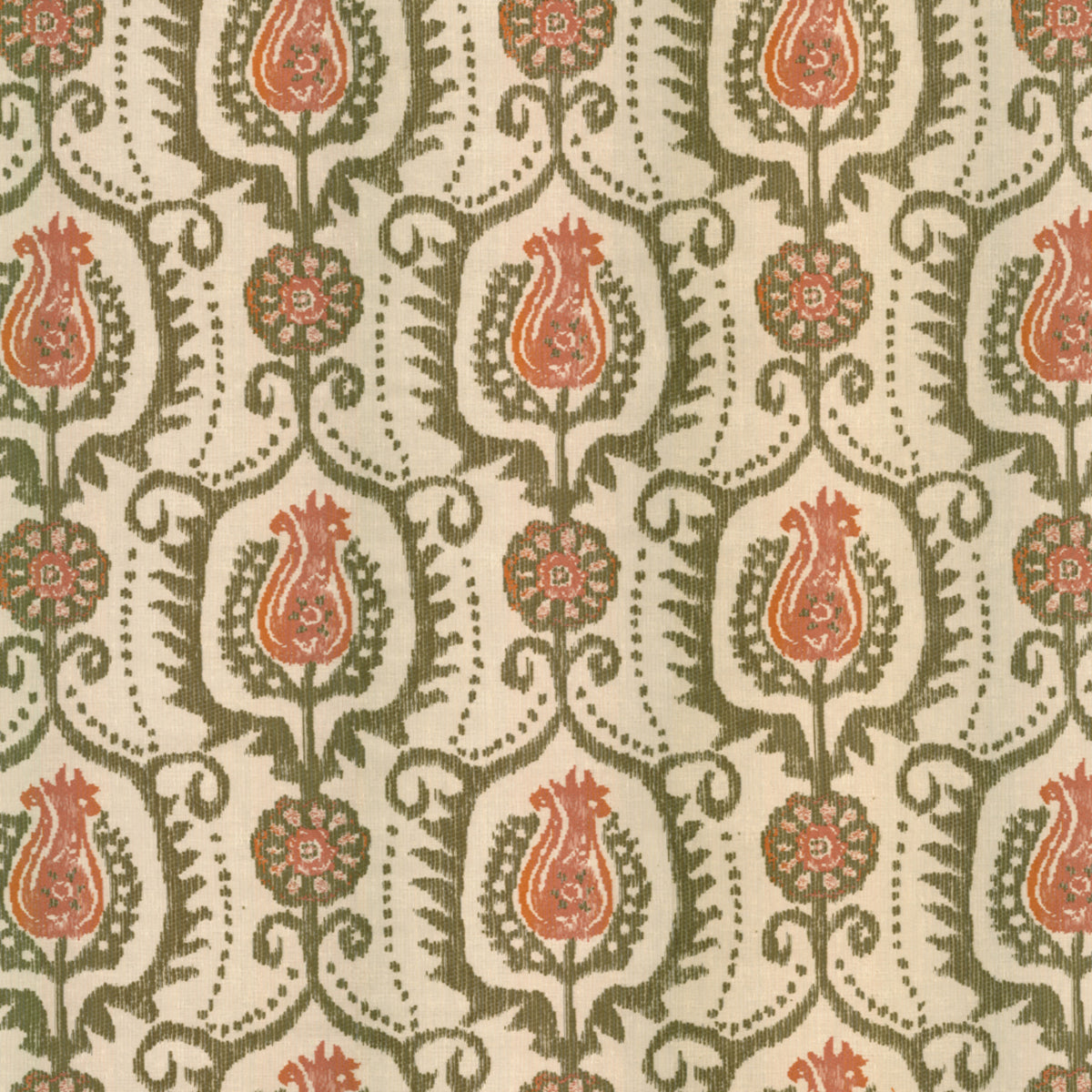 Greenhouse Fabrics S7838 Ivy pink upholstery fabric swatch