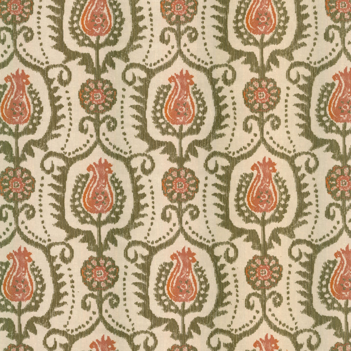 Greenhouse Fabrics S7838 Ivy pink upholstery fabric swatch