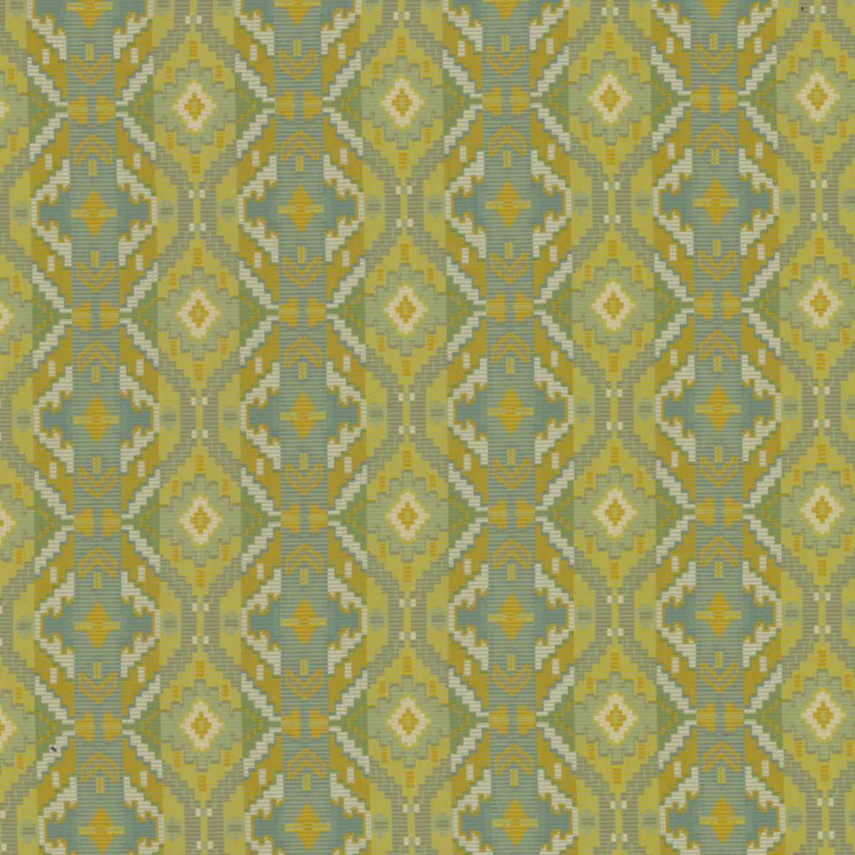 Greenhouse Fabrics S7834 Pistachio orange upholstery fabric swatch